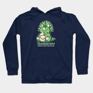 Cute Little Triceratops drinking a cup of tea Hoodie